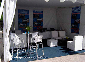 RENTA DE VALLAS METALICAS Y ALQUILER DE SALAS LOUNGE