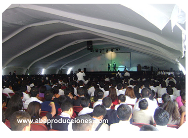 RENTA DE VALLAS ECONOMICAS Y RENTA DE CARPAS GIGANTES PARA CONCIERTOS